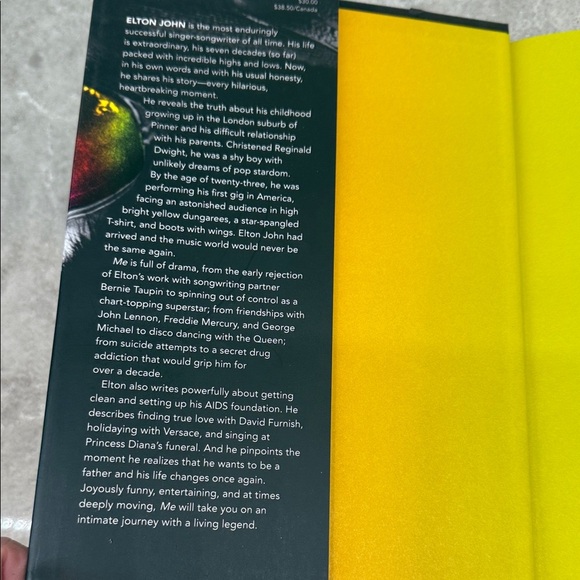 Elton John Autobiography « Me Elton » Hardcover Book. Like new! - Picture 5 of 6